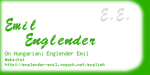emil englender business card